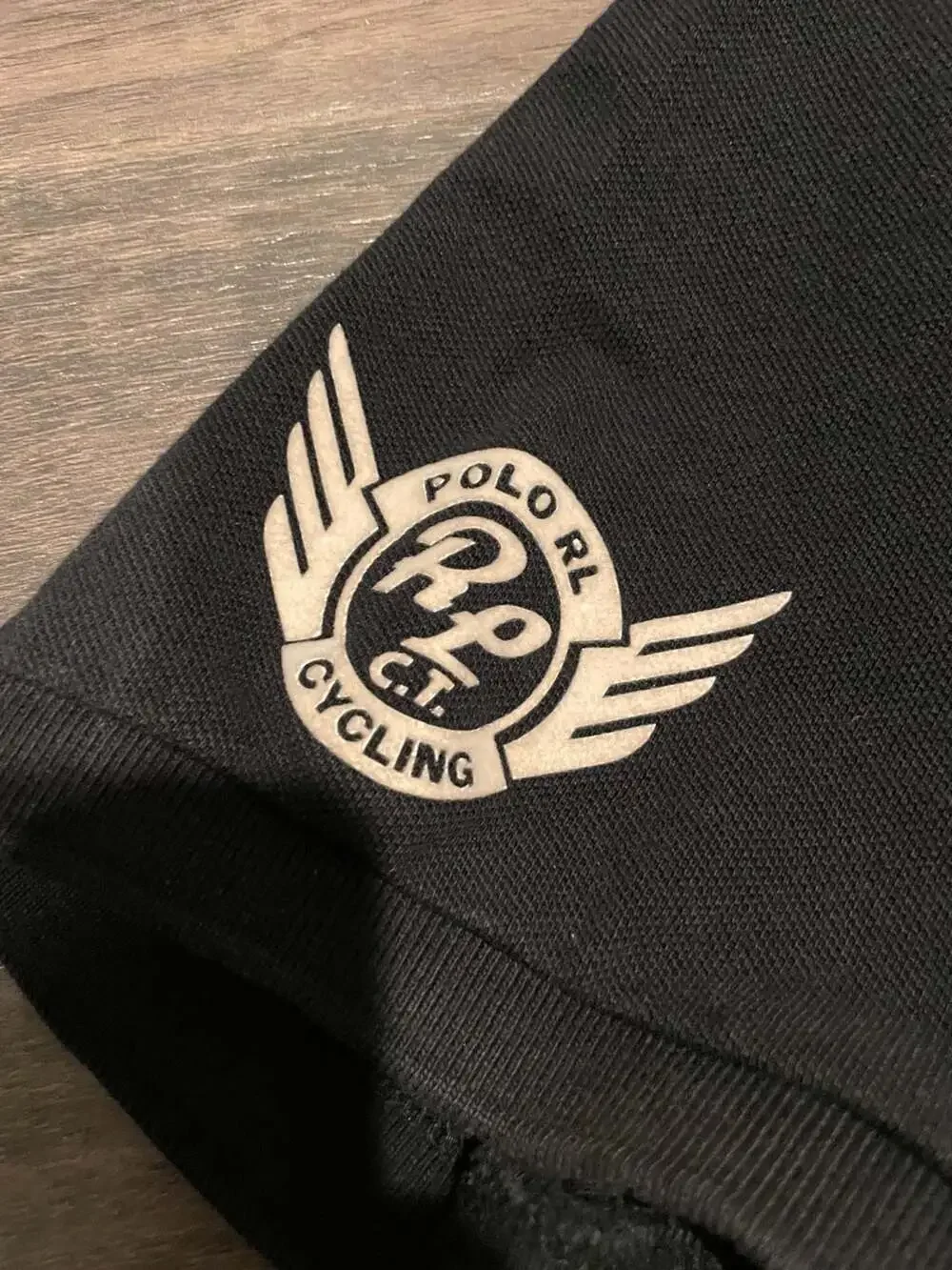 Polo Ralph Lauren RL Cycling Team Black Striped Polo Shirt